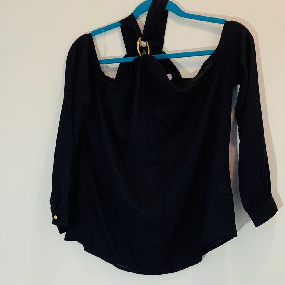 NWT Ring Accent Off Shoulder Blouse